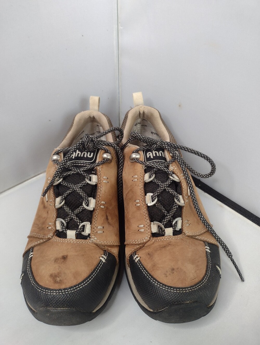 Ahnu Montara II Shoes Womens 6.5 Brown Trail Hiking Waterproof Sneakers DD